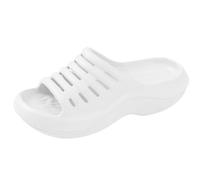 Yimuzche Claquette Donna Pantofole Eva Comode Sandali Cuscino Spessore con Supporto dell'arco plantare, bianco, 40/41 EU