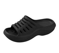 Yimuzche Claquette Donna Pantofole Eva Comode Sandali Cuscino Spessore con Supporto dell'arco plantare, Nero , 36/37 EU