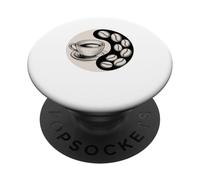 Yin And Yang Caffè Tazza Chicchi Caffeina Espresso Barista PopSockets PopGrip Adesivo