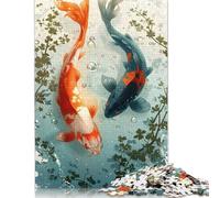 Yin And Yank Koi Fish Puzzle Impossible 1000 Pezzi Decorazione Per La Casa. Rilassamento E Intelligence Per Adulti E Bambini Da 12 Anni 1000pcs (75x50cm)