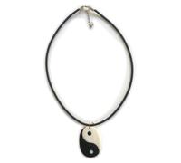 Yin E Yang Corda Nera In Gomma Pendente Ying Yang Pace Amore Hippie Rasta Unità