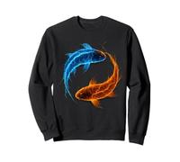 Yin e Yang - Equilibrio - Spirituale - Pesce Koi Giapponese Felpa
