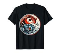 Yin E Yang Pesce Giapponese Koi Karp Maglietta