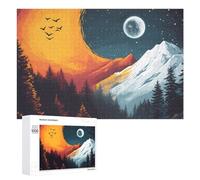Yin e Yang Simbolo sulla Natura Puzzle per Adulti Famiglia Attività Giochi Home Decor Puzzle 1000 PCS