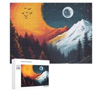 Yin e Yang Simbolo sulla Natura Puzzle per Adulti Famiglia Attività Giochi Home Decor Puzzle 500 PCS