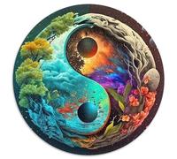 Yin-yang 1000 Pezzi Di Puzzle Rotondo Creativo Giocattolo Antistress Per Adulti E Bambini 1000pcs (67.5x67.5cm)