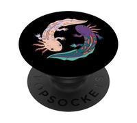 Yin Yang Axolotl Grafico Cinese Filosofia Arte Taoismo PopSockets PopGrip Adesivo