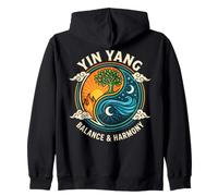 Yin Yang Balance Harmony Zen Spiritual Meditation Felpa con Cappuccio