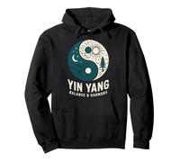 Yin Yang Balance Harmony Zen Spiritual Meditation Felpa con Cappuccio
