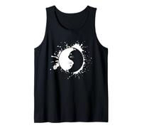 Yin Yang Cat Balance Kitty Zen Pet Lover Art Canotta