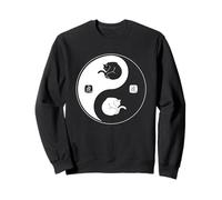 Yin Yang Cat Balance Kitty Zen Pet Lover Art Felpa