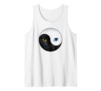 Yin Yang Cats Harmony Balance Zen Cat Art Canotta