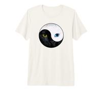 Yin Yang Cats Harmony Balance Zen Cat Art Maglietta Premium