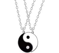 Yin Yang Collana 2 Pz/Set Per Migliori Amici Compleanno Gossip Ciondolo Gioielli Girocollo Uomini Vintage Clavicola Chainsilver Trattamento pratico