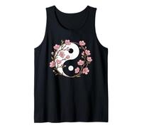 Yin Yang con fiori - design equilibrio e armonia Canotta