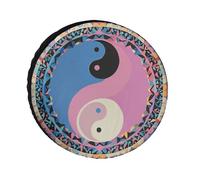 Yin Yang - Copricerchi impermeabili anti UV da 28 pollici, per camper, camion, SUV, rimorchi, universali, per tutte le stagioni