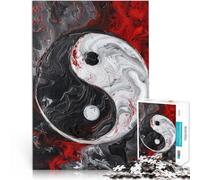 Yin Yang cremisi Puzzle da 2000 pezzi per adolescenti Giocattoli che creano dipendenza e sfidano l'intelligenza del cervello Compleanno e regali unici 70x100cm