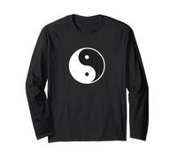 Yin Yang Interconnesso Pace ed Equilibrio Simbolo Maglia a Manica