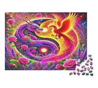 Yin-yang Jigsaw Puzzle Impossibili 1000 Pezzi Phoenix Dragon Yin Yang Decorazione Per La Casa. Giochi Rilassamento E Intelligence Per Adulti E Ragazzi Da 14 Anni 38x26cm/1000pcs