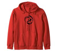 Yin Yang Koi Pesce giapponese Kanji Zen Simbolo Tao Balance Felpa con Cappuccio