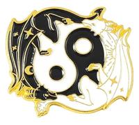 Yin Yang Koi - Set di spille per zaino e giacca, Klein, Metallo non prezioso