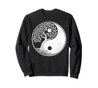 Yin Yang Life Tree Grafico Arte Cinese Filosofia Taoismo Felpa