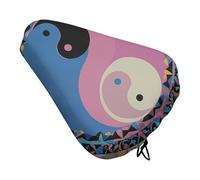 Yin Yang Pattern Bike Seat Cover per uomo e donna idrorepellente Cuscino per bicicletta regolabile per bici all'aperto