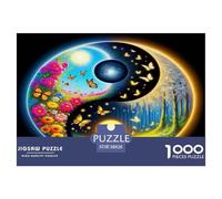 Yin-yang Puzzle Da 1000 Pezzi Per Amanti Della Scienza: Esplora Mondi Scientifici E Esercita La Ragione!