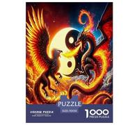 Yin-yang Puzzles Lernspiel Spielzeug Wohnungsdekoration 1000 Stück Chinesischer Stil Puzzle Perfekt Für Damen, Herren, Kinder Ab 14 Jahren 70x50cm/1000pcs