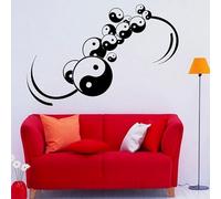 Yin Yang Simbolo Adesivi Murali Creativo Home Decor Soggiorno Filosofia Cinese Modello Decalcomanie Murali Adesivo 45x30cm