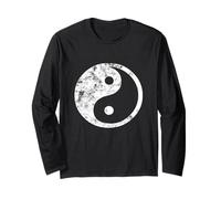 Yin Yang T-Shirt. Divertente Yin-Yang simbolo Yoga Tao Tee Maglia a Manica