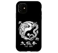 Yin Yang Tiger Dragon Tai Chi Istruttore di Meditazione Custodia per iPhone 11