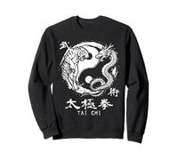 Yin Yang Tiger Dragon Tai Chi Istruttore di Meditazione Felpa