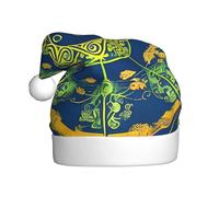 Yin Yang TotemClassico cappello di Babbo Natale caldo caldo perfetto per feste di festa, decorazioni natalizie