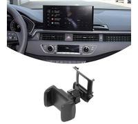 YinanIutos Supporto per cellulare per Audi A4 / A5 / S4 / S5 B9 2017-2025, 4 modelli a scelta (morsetto/supporto magnetico/ricarica wireless), presa d'aria su misura (A/morsetto nero)
