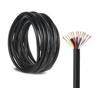 Yinaolan Cavo 13 Core x 0,5 mm² per rimorchio, 10 m, 13 Nuclei, Cavo Nero per rimorchio Auto, Camion, rimorchio Lightin