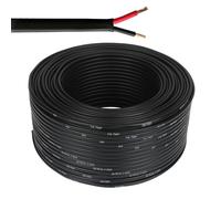 Yinaolan Cavo Piatto Doppio a 2 Conduttori 2×0.75mm² 2 Conduttori Elettrico in Rame 5V 12V 24V 60V, Cavo Elettrico per Barche Automobilistiche Rosso/Nero