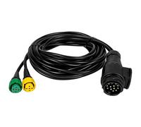 Yinaolan Cavo Rimorchio 5 m Spina 13 Pin + 2 Cavi di Uscita DC per Illuminazione rimorchio, luci Posteriori Cablaggio con connettore a baionetta