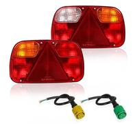 Yinaolan Luci per rimorchio posteriori 12V - 2 pezzi Luci per rimorchio Set di indicatori di direzione per caravan, trattore, camion, furgone, camion, camper