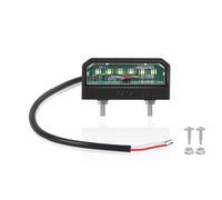 Yinaolan Luci Targa a LED Luci Targa Posteriori 12~24 v Impermeabili Perfette Per Camion Rimorchio Auto Moto Camion o Barca-Nero