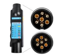 Yinaolan Tester Rimorchio 7 Poli, 12V Tester Luci Rimorchio 7 Poli, Tester Presa Spina Rimorchio 7 Poli, 12V Strumenti Diagnostici del Circuito di Cablaggio Luce Rimorchio 7 Poli