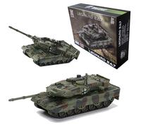 YINcrinx Leopard 2 Tank Building Blocks, carro armato tedesco da battaglia principale Giocattoli da costruzione militari, modelli militari di blocchi da costruzione, giocattoli per bambini