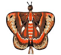 Yinder 2 Pezzi Halloween Farfalla Ali Scialle falena falena Mantello Farfalla Costume Accessorio con Fascia per Donne Ragazza, Come da Immagine., 197 x 125 cm/ 78 x 50 Inches