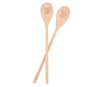 Yindhgdr 2x Cucchiai Divertenti Regalo di Natale, Cucchiaio di Legno Divertente per Mescolare un Po' di Merda, Cucchiaio In Legno Unico Durevole Facile da Usare