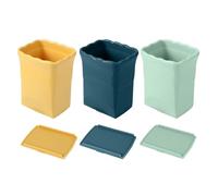 Yindhgdr Affettatrice per Tazze da 3 Pezzi In Acciaio Inossidabile Affettatrice per Uova, Fragola, Banana, Frutta, Verdura, Fetta per la Produzione di Piatti