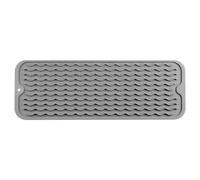 Yindhgdr Tappetino per Asciugare I Piatti per Molteplici, Facile da Pulire, Ecologico, Resistente al Tappetino In Silicone per Bancone Della Cucina Grigio-B Facile da Installare Facile da U