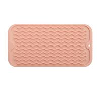 Yindhgdr Tappetino per Asciugare I Piatti per Molteplici Utilizzi, Facile da Pulire, Ecologico, Resistente al In Silicone per Bancone Della Cucina Rosa-un Durevole e Facile da Usare