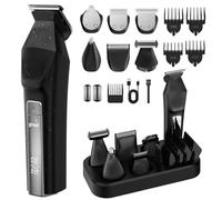 Yineel Regolabarba Rasoio Elettrico, Kit 6-in-1 Tagliacapelli Uomo Professionale, regolabarba uomo per Capelli/Corpo/Naso/Barba/Baffi/Contorni, IPX7 Impermeabile, Ideale come Regalo Uomini