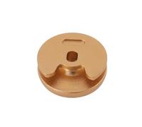 YINETTECH 1 pz Joystick Cap Pulsanti Metallo Ricambio Pollice Pad Cap Analogico Compatibile con Nintendo NEW 3DS 2DS XL LL Oro Metallo Thumbstick Grip
