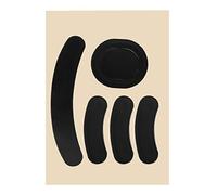 YINETTECH 1 set di piedini per pattini per mouse compatibili con Logitech G Pro Wireless Gaming Mouse Ricambio Bordi arrotondati Curvi Piedi Mouse Accessori per Mouse 0,8 mm Nero